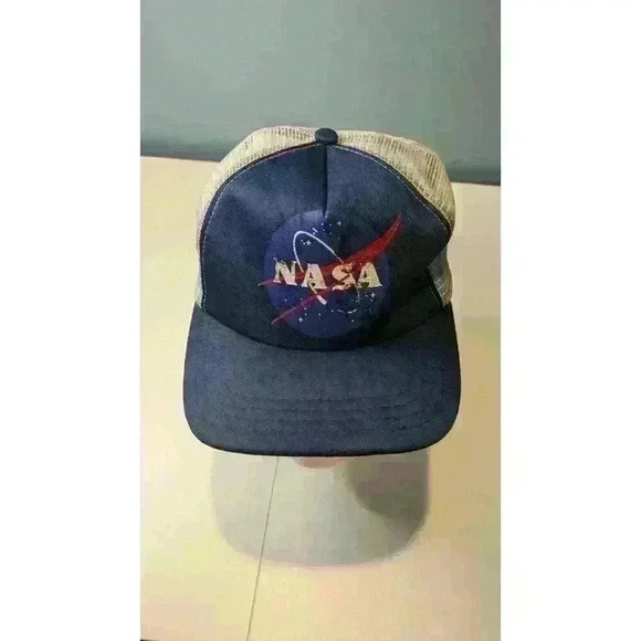 Vintage NASA Trucker Hat Snapback RARE - Picture 11 of 12